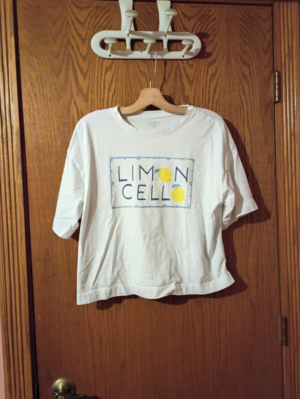 LOFT Limoncello Graphic Cropped Tee